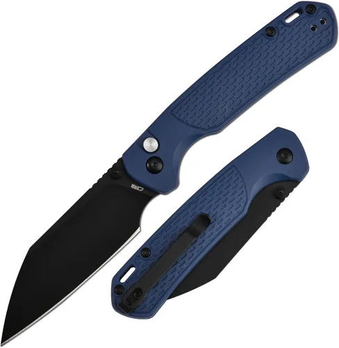 CJRB Cuchillo de Bolsillo Pyrite-Light, Cuchillo Plegable con Hoja de Acero AR-RPM9 de 3.34'', Cuchillo de Bolsillo Pequeño con Clip de Bolsillo