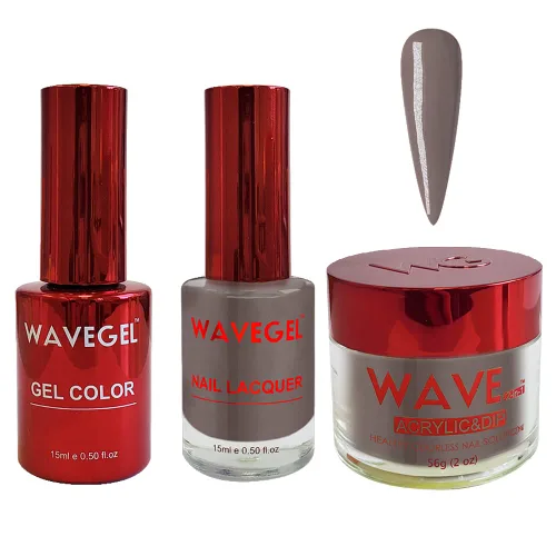 Miniatura 57 de WAVEGEL - Juego de gel de remojo, laca de uñas y polvo acrílico y polvo de inmersión a juego - Colección Queen - #015 Noble Men