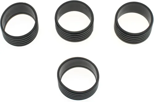 Miniatura 4 de FDXGYH Agarre para raqueta de tenis, anillo de goma con agarre antideslizante para raqueta de tenis de bádminton absorbente en su lugar, color negro