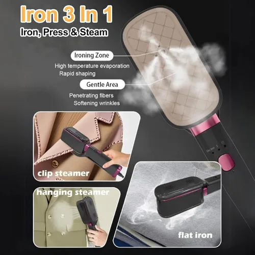 Miniatura 4 de Vaporizador portátil de viaje y juego de tabla de vapor plegable, tabla de hierro resistente al calor para vapor de ropa de alta presión, removedor
