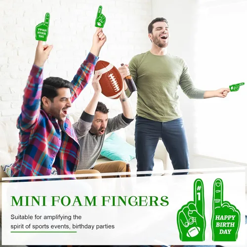 Miniatura 4 de Foilswirl Paquete de 24 juguetes de espuma para los dedos de espuma para animadoras, para fiestas temáticas de deportes de mano, para celebraciones