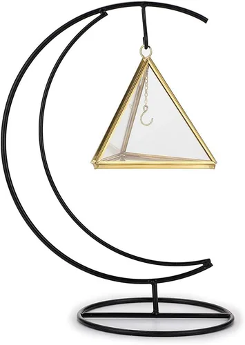 Miniatura 3 de Hipiwe Soporte de exhibición de anillos de joyería, soporte de anillo de cristal, caja de joyería geométrica de cristal, caja de regalo para anillos