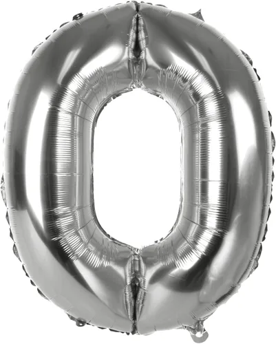 Miniatura 19 de Treasures Gifted Globos dorados grandes de números – Globo de aluminio número 0 de 40 pulgadas – Números de globos de cumpleaños – Números de globos
