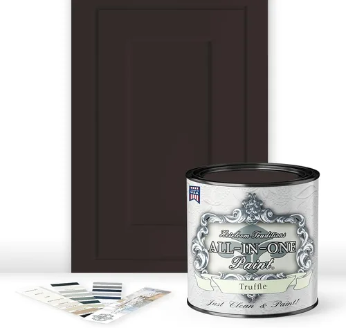Miniatura 47 de Pintura TODO EN UNO, Abbey (gris cálido), Muestra de 8oz - Pintura duradera para gabinetes y muebles. Imprimación y capa superior incorporadas,