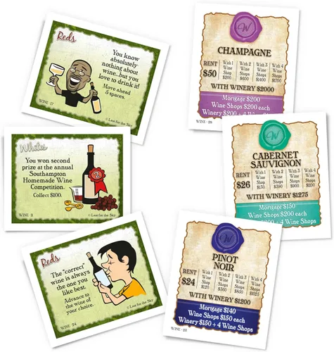 Miniatura 3 de wine-opoly Monopoly Junta Juego