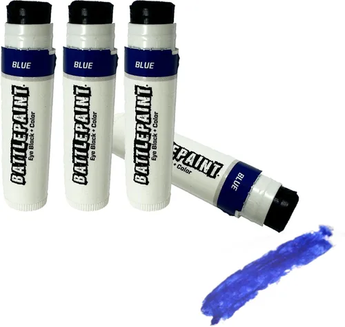 Miniatura 25 de EyeBlack BattlePaint - Grasa negra para debajo de los ojos de colores brillantes para atletas profesionales y súper fanáticos, béisbol, softbol