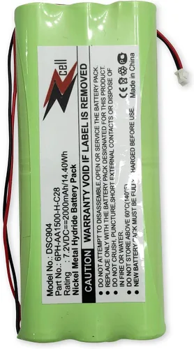 Miniatura 3 de Batería de 7.2 V compatible con 6PH-AA1500-H-C28 DSC9047 Power Series Sistema de alarma ADT DSC Back-Up SCW9045 SCW9047 2000mAh