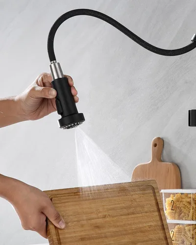 Miniatura 5 de J-HVA Cabezal Rociador Desplegable de Grifo de Cocina Pieza de Repuesto, Boquilla de Repuesto de Rociador de Fregadero Extraíble de 3 Funciones