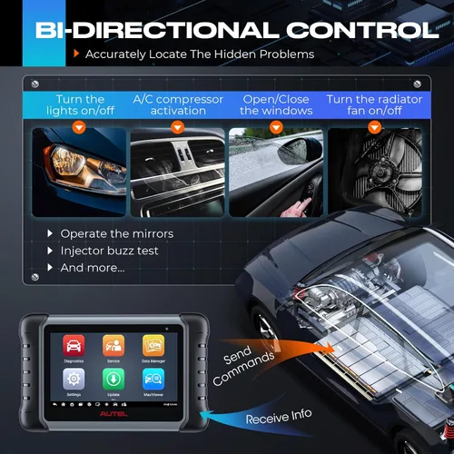 Miniatura 5 de Autel Escáner MaxiPRO MP808S, Herramienta de Escaneo Bidireccional 2026, Actualización de 2 Años, Codificación Avanzada de ECU como MP900BT / MS906