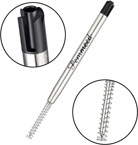Miniatura 3 de Recambios de bolígrafo con resorte para bolígrafo Penneed B5/B6/B8, compatible con Parker Waterman, punta media de acción torcida, 0.039 in, paquete