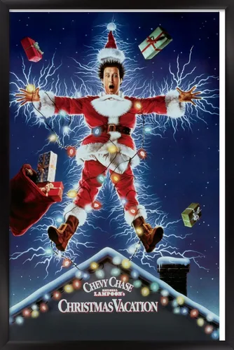 National Lampoon's Christmas Vacation - Póster de pared de una hoja, 34 pulgadas de largo x 22.4 pulgadas de ancho, versión enmarcada en negro