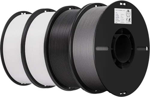 Miniatura 45 de Creality Filamento PLA+ Negro 1.75mm, filamento para impresora 3D de alta resistencia y sin enredos, embalaje al vacío, filamento para impresión 3D