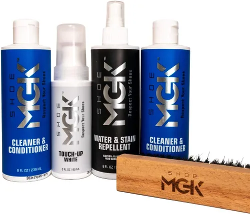 Miniatura 2 de Shoe MGK MVP - Kit de limpiador de zapatos y acondicionador, repelente al agua y manchas, retoque blanco y cepillo