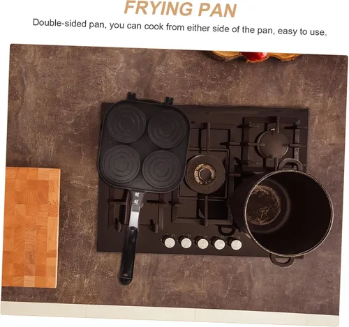 Miniatura 5 de Molde para tartas de rueda, mini sartenes creativas para huevos, placa antiadherente, sartén para pan de pan, cacerolas para placas de inducción