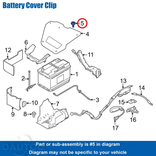 Miniatura 4 de 20 piezas de cubierta de batería y clips de retención de panel lateral de capó LR024316 para Land Rover Defender 90 110, Discovery & Sport, se