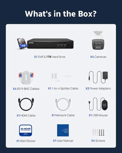 Miniatura 9 de ANNKE - Sistema de cámara de seguridad de audio bidireccional 3K, DVR H.265+ de 8 canales con detección de vehículos y humanos AI, 4 cámaras CCTV