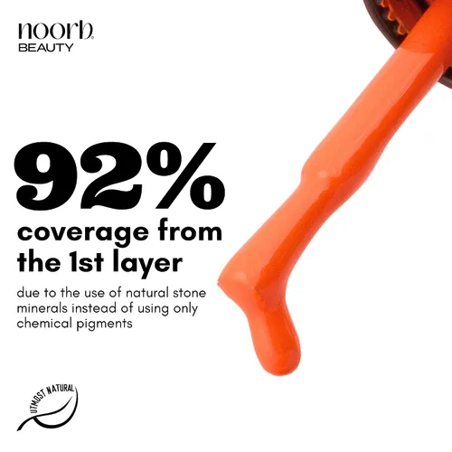 Miniatura 2 de Esmalte de gel naranja, esmalte de uñas de gel natural sin olor con pigmentos orgánicos, esmalte de uñas de gel UV en naranja