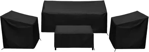 Miniatura 17 de Fundas para Muebles de Patio, Funda para Muebles de Exterior Impermeable, Fundas de Juego de Muebles de Patio para Juego de Conversación al Aire
