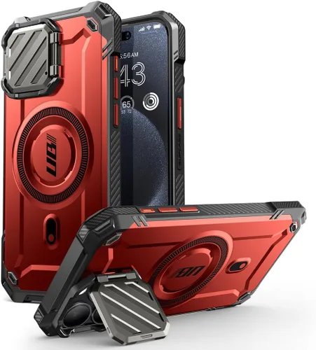 Miniatura 9 de SUPCASE Unicon Beetle Mag XT - Funda para iPhone 15 Pro con soporte, compatible con MagSafe, funda magnética resistente y resistente para iPhone 15