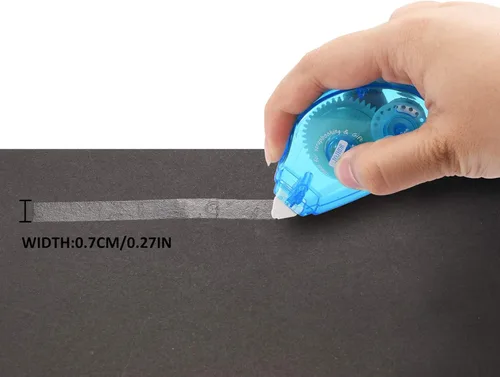 Miniatura 4 de Cinta adhesiva de doble cara, rodillo adhesivo para álbumes de recortes, para manualidades, tarjetas y álbumes de recortes, 0.3 x 360 pulgadas, Azul