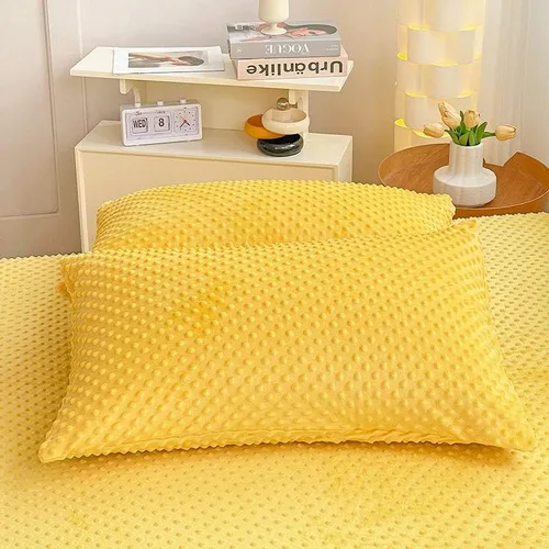 Miniatura 16 de Sábana de cama de punto Minky sólido, sábana de forro polar de terciopelo cálido, sábana encimera, manta de cama ligera, individual, gris oscuro