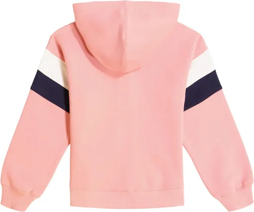 Miniatura 2 de Nautica Sudadera con logotipo para niña, sudadera con capucha de forro polar con cremallera frontal completa y bolsillos