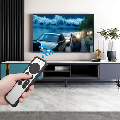 Miniatura 8 de Fintie Funda protectora para Apple TV Siri Remote 2021 2022 – TPU suave, ligera, antideslizante, a prueba de golpes, para control remoto Apple TV 4K
