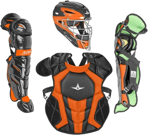 Miniatura 12 de All-Star Eje S7 de 9 a 16 años – Kit de equipo de captura de béisbol (incluye casco, protector de pecho, protectores de piernas), cumple con NOCSAE