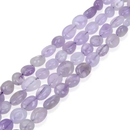 Miniatura 30 de Adabele GZ12-14 - Cuentas sueltas de cristal de amatista púrpura natural de 45 pulgadas de 0.276 in a 0.472 in, forma libre, piedra preciosa ovalada