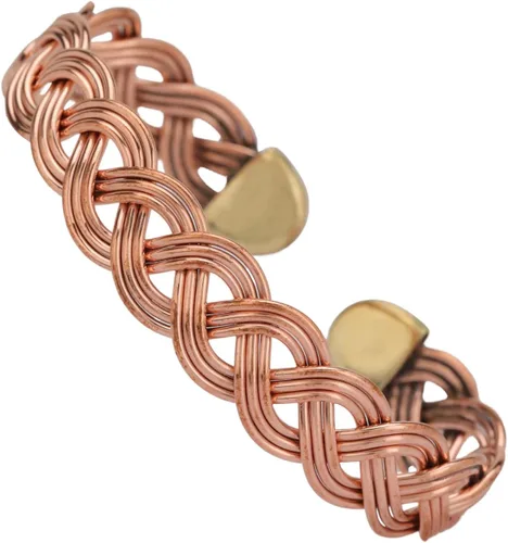 Miniatura 22 de Handmade Elegant Copper Bracelet for Women - Pure Copper Bracelet for Pain Relief and Stress Relief - Adjustable Entwisted Copper Bracelet to Fit