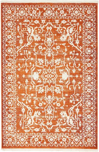 Miniatura 62 de Unique Loom Diseño tradicional clásico intrincado con detalles vintage envejecidos, alfombra de área, 3 pies 3 pulgadas x 5 pies 3 pulgadas, gris