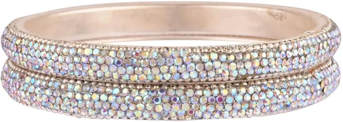 Miniatura 7 de Efulgenz Indian Bangle Set Bollywood Style Rhinestone Crystal Bridal Bracelet Jewelry Set for Women Girls