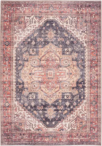 Miniatura 302 de GLN Rugs Traditional Collection - Alfombra de felpilla lavable a máquina, tradicional lavable, antideslizante, alfombra de felpilla de pelo corto