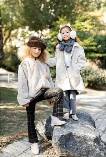Miniatura 8 de Childrenchic - Botines Chelsea de gamuza con tacones brillantes, zapatos casuales de invierno para niñas, para la escuela, bodas y fiestas