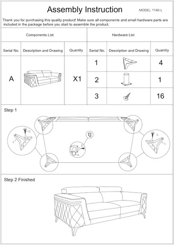Miniatura 15 de Blackjack Furniture Amalfi - Juego de sofá de cuero italiano de grano superior para sala de estar con elegante diseño italiano, reposacabezas