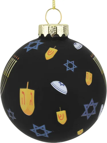 Miniatura 3 de Tree Buddees Adorno de cristal judío de Hanukkah