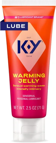 K-Y Warming Jelly - Lubricante personal (2.5 onzas), lubricante de calentamiento no graso prémium para mujeres, hombres y parejas (el paquete puede