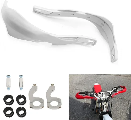 Protectores Universales para Manillar de Motocicletas, Protectores de Manos, Protectores de Parabrisas, Protectores Anticolisión para Honda Blanco