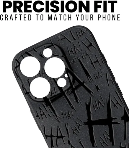 Miniatura 6 de SIMPLYMDRN Funda delgada para iPhone 13 - Diseño Joker Haha - Funda genial para hombres - Cubierta de diseñador de superhéroe villano - Delgada