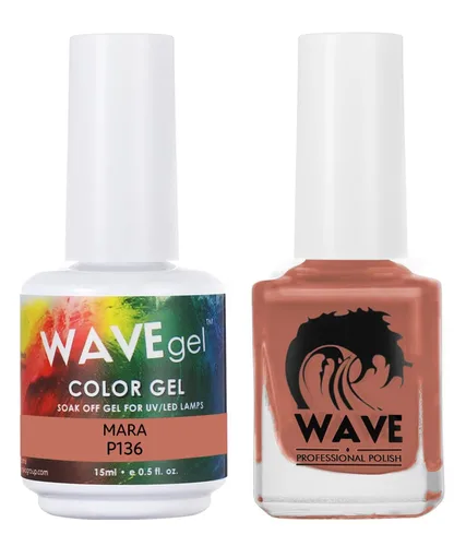 Miniatura 198 de WAVEGEL - Juego dúo de gel y esmalte de uñas a juego - Colección Simplicity - #P109 Blizzard I 0.5 onzas