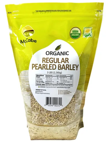 Miniatura 21 de McCabe Cebada perlada orgánica para bebé, grano de cebada perlada, certificado USDA y CCOF, producto de Estados Unidos, 3 libras (48 onzas)