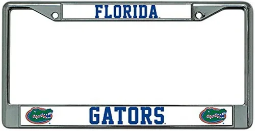 Miniatura 43 de Rico Industries NCAA Premium 12" x 6" Chrome Frame with Plastic Inserts - Car/Truck/SUV Automobile Accessory