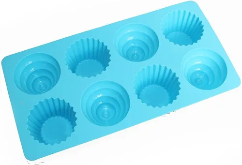 Miniatura 6 de X-Haibei Gran cono de helado Cupcake Jabón Pan Bakeware Bandeja de 8 cavidades