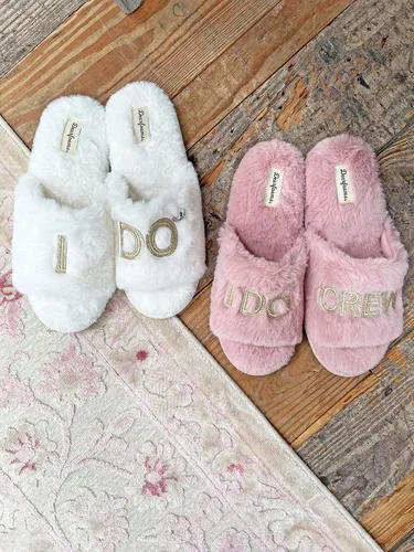 Miniatura 3 de Dearfoams Womens BrideBridesmaid I Do I Do Crew Giftable Wedding Slide Slipper