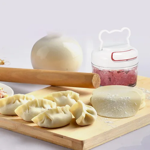 Miniatura 5 de Picadora manual de alimentos para verduras, frutas, nueces, cebollas, ajo, jengibre, chile, especias, hierbas, minicuradora de mano, batidora