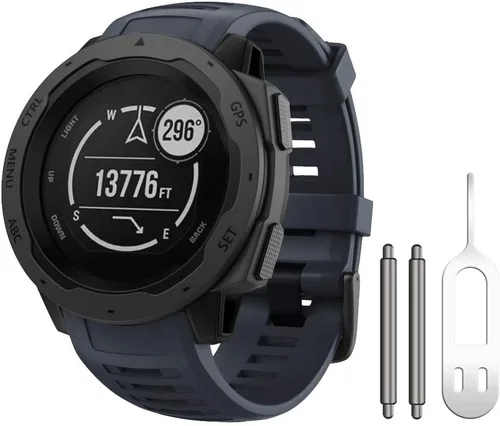 Miniatura 9 de NotoCity Correa de repuesto para Garmin Instinct, correa de repuesto de silicona suave, solo compatible con Instinct Sports GPS Smart Watch