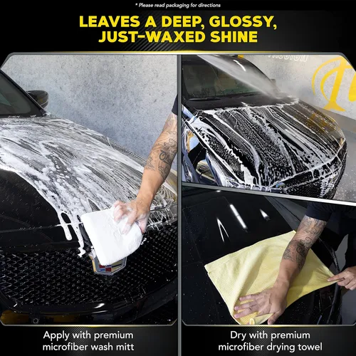 Miniatura 5 de Meguiar's El mejor lavado y cera, jabón y cera de lavado de autos limpia y brilla en un solo paso, brilla y protege con un limpiador de pintura