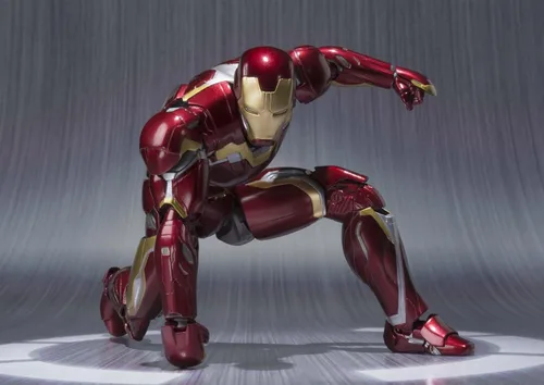 Miniatura 5 de Figuras de Avengers SH, Iron Man Mark 45, de alrededor de 6.10 pulgadas ABS U0026 PVC u0026, fundido a presión, figura de acción pintada por Bandai