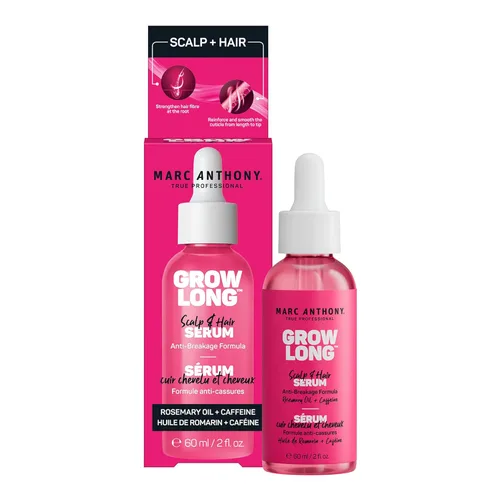 Marc Anthony Grow Long Scalp & Hair Serum - Fórmula Anti-Rotura Nutre, Fortalece e Hidrata el Cuero Cabelludo y los Folículos Capilares - Brillo