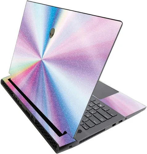Miniatura 681 de MightySkins - Skin brillante con purpurina para Alienware M17 R3 (2020) y M17 R4 (2021) - Diversión de los años 90 Acabado duradero con purpurina